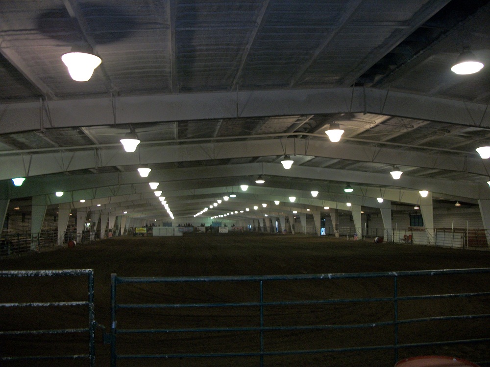Photo of the Beef Complex Arena empty.