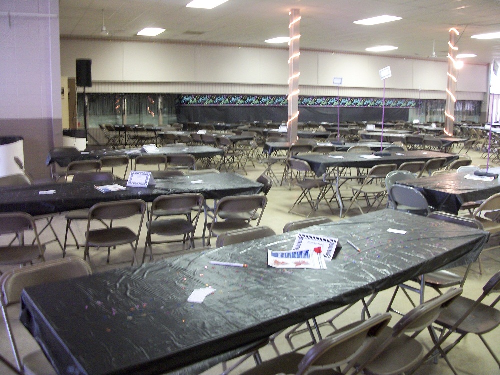Interior photo of the Women's Building Event Room (blurry).